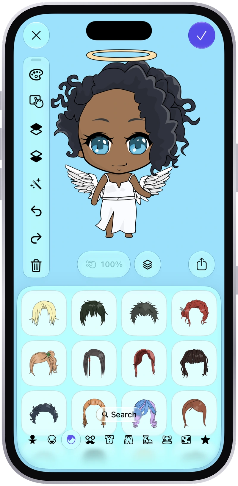 Make your own character in the ChibiStudio 4 editor